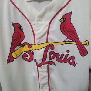St. Louis Cardinals Baseball Jersey Size XL Off White Lumiere Place MLB